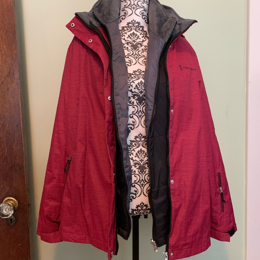 Free Country XL ski winter coat jacket. 2 piece